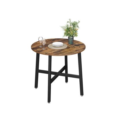 Table à manger ELDUR marron/noir