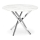 Table à manger ESTEN 100 cm blanche/argentée