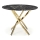 Table à manger ESTEN 100 cm noir/doré