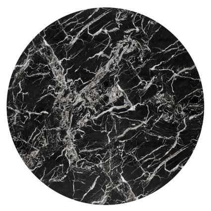 Table à manger ESTEN 100 cm noir/doré
