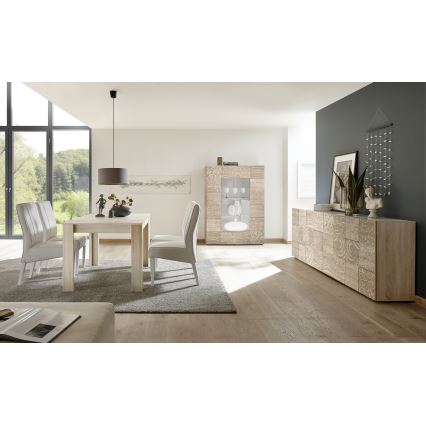 Table à manger extensible ARIA chêne Sonoma