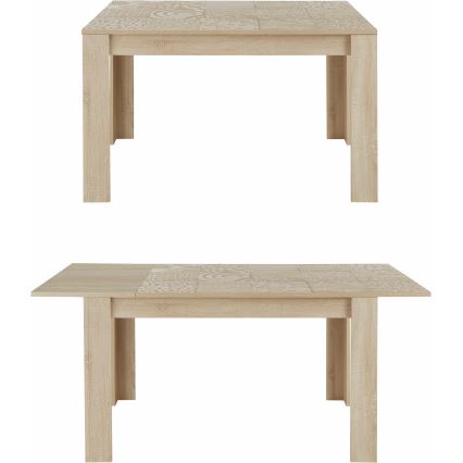 Table à manger extensible ARIA chêne Sonoma