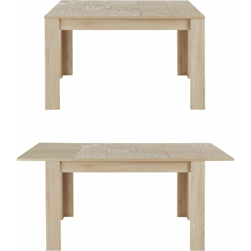 Table à manger extensible ARIA chêne Sonoma