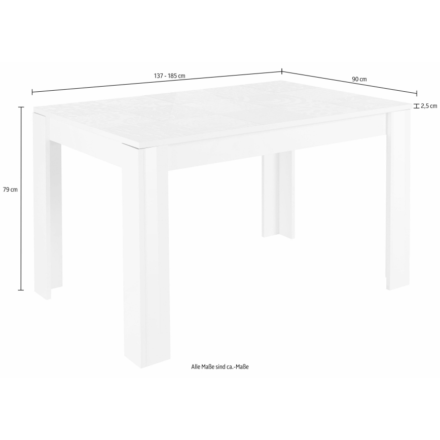 Table à manger extensible ARIA chêne Sonoma