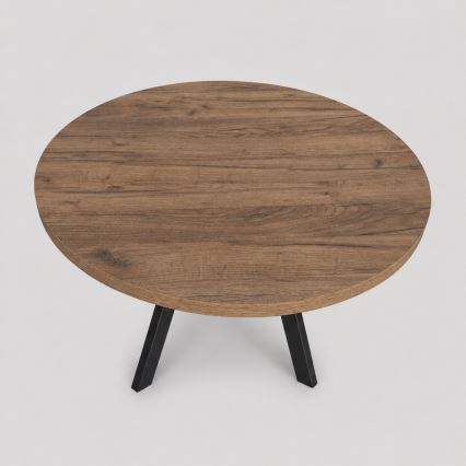 Table à manger extensible CENTRO 100/140x77 cm chêne Lefkas/noir
