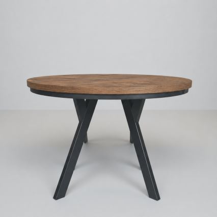 Table à manger extensible CENTRO 100/140x77 cm chêne Lefkas/noir