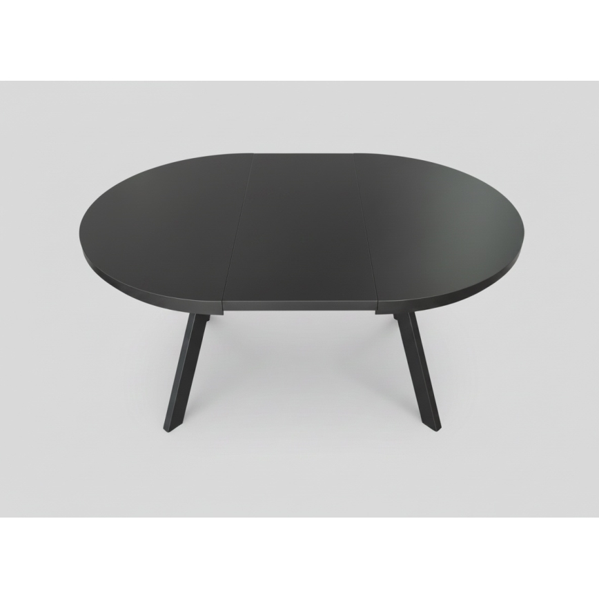 Table à manger extensible CENTRO 100/140x77 cm noire