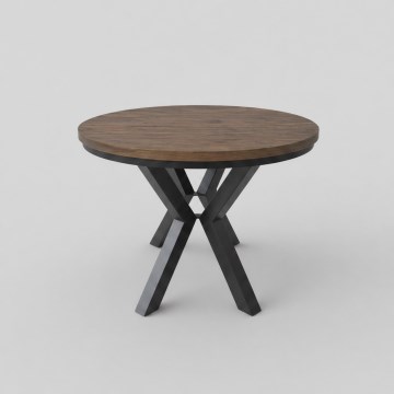 Table à manger extensible CONVI 100/140x73 cm chêne Lefkas/noir