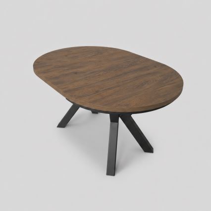 Table à manger extensible CONVI 100/140x73 cm chêne Lefkas/noir