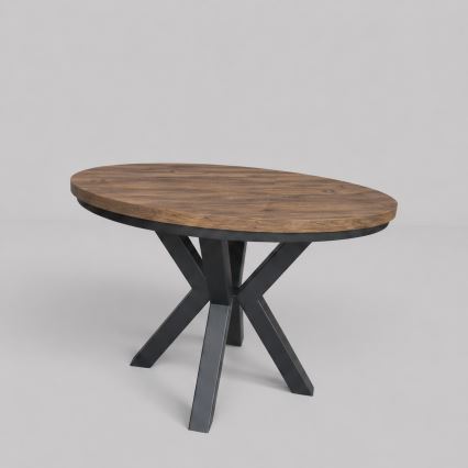 Table à manger extensible CONVI 100/140x73 cm chêne Lefkas/noir