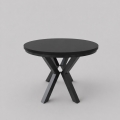 Table à manger extensible CONVI 100/140x73 cm noire