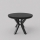 Table à manger extensible CONVI 100/140x73 cm noire
