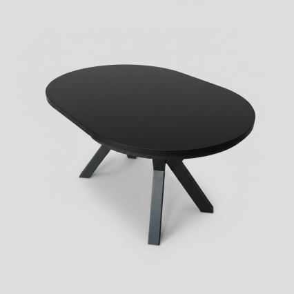 Table à manger extensible CONVI 100/140x73 cm noire