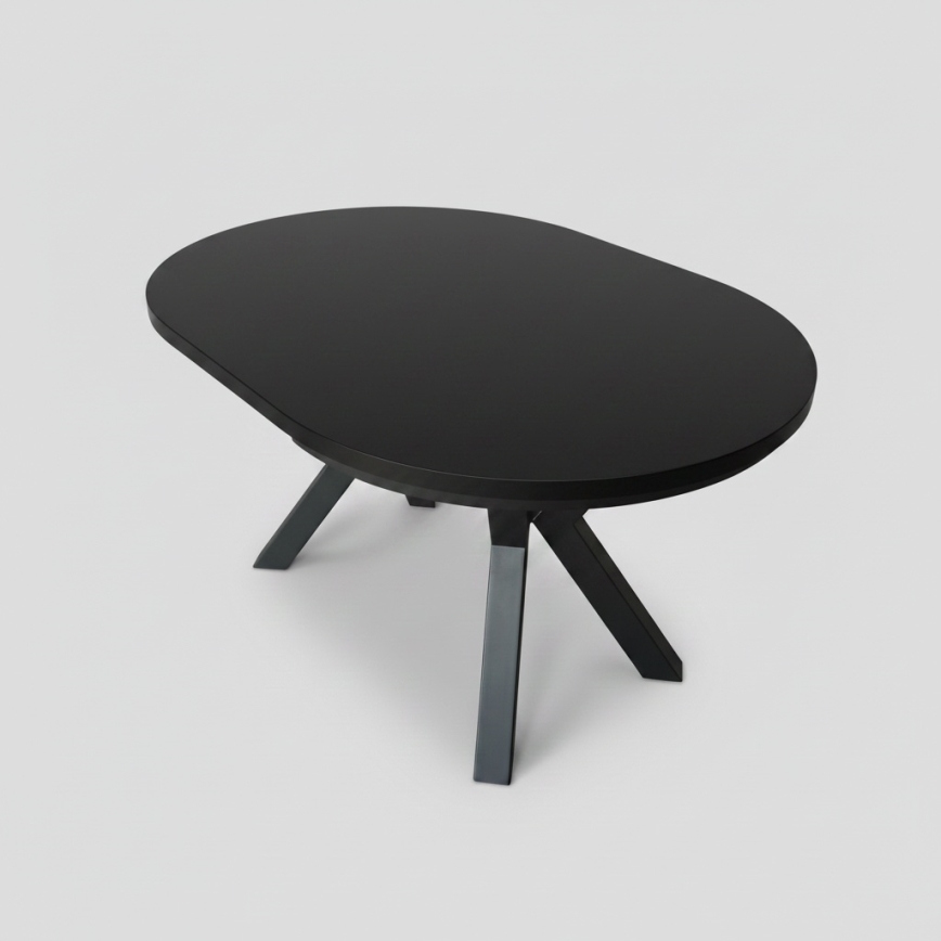 Table à manger extensible CONVI 100/140x73 cm noire