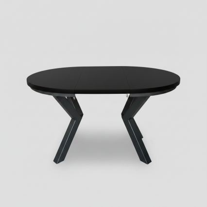 Table à manger extensible CONVI 100/140x73 cm noire