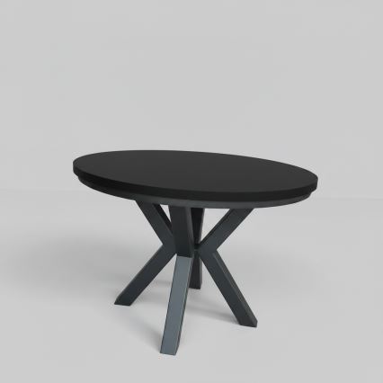 Table à manger extensible CONVI 100/140x73 cm noire