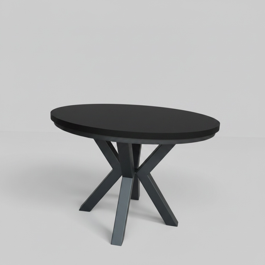 Table à manger extensible CONVI 100/140x73 cm noire