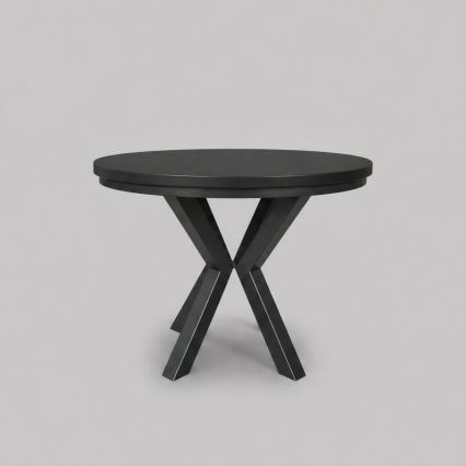 Table à manger extensible CONVI 100/140x73 cm noire