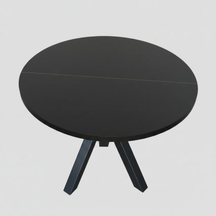 Table à manger extensible CONVI 100/140x73 cm noire