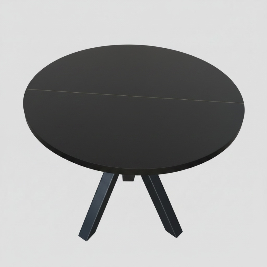 Table à manger extensible CONVI 100/140x73 cm noire