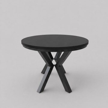 Table à manger extensible CONVI 100/140x77 cm noire