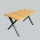 Table à manger extensible DOMO 150/190 x 80 cm chêne craft/noir