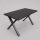 Table à manger extensible DOMO 150/190x80 cm noire