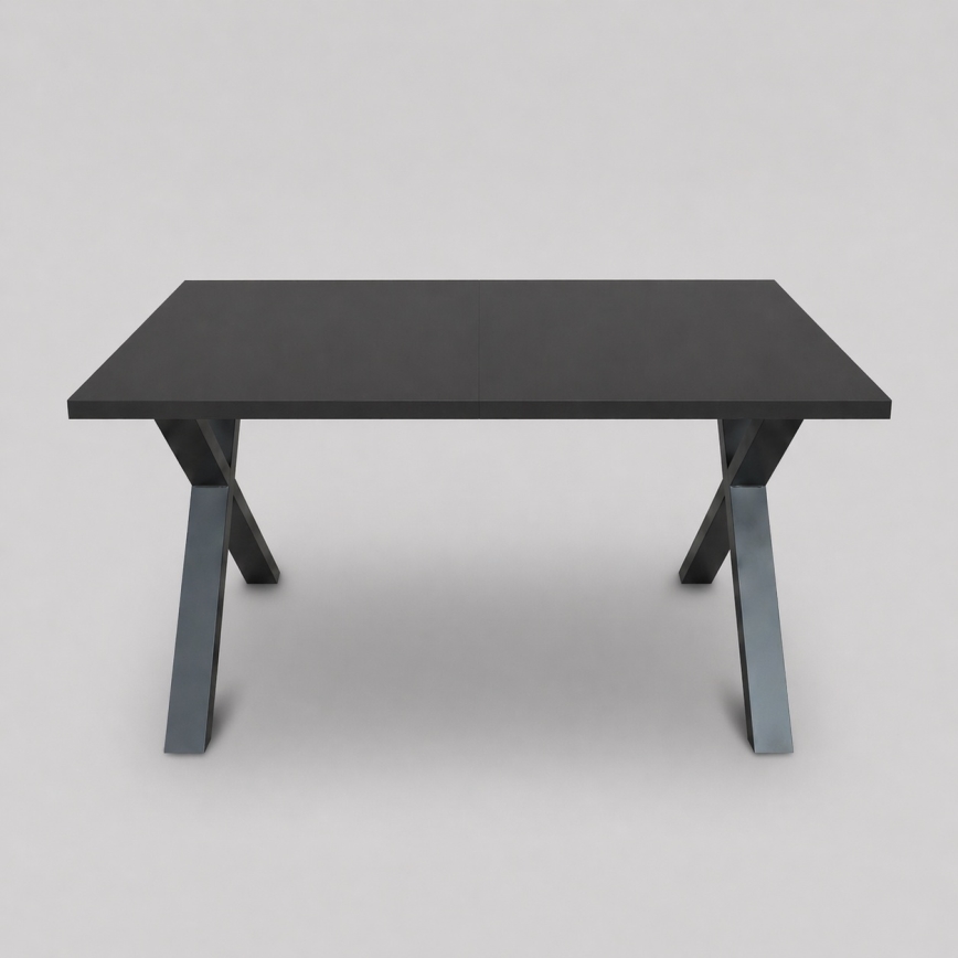 Table à manger extensible DOMO 150/190x80 cm noire