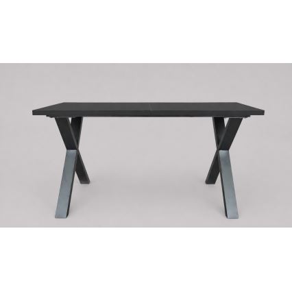 Table à manger extensible DOMO 150/190x80 cm noire
