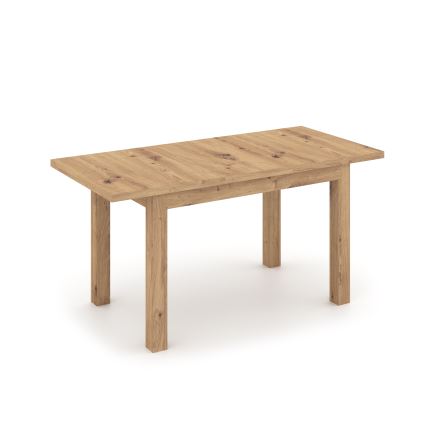 Table à manger extensible DOO 120/160x75 cm chêne artisan