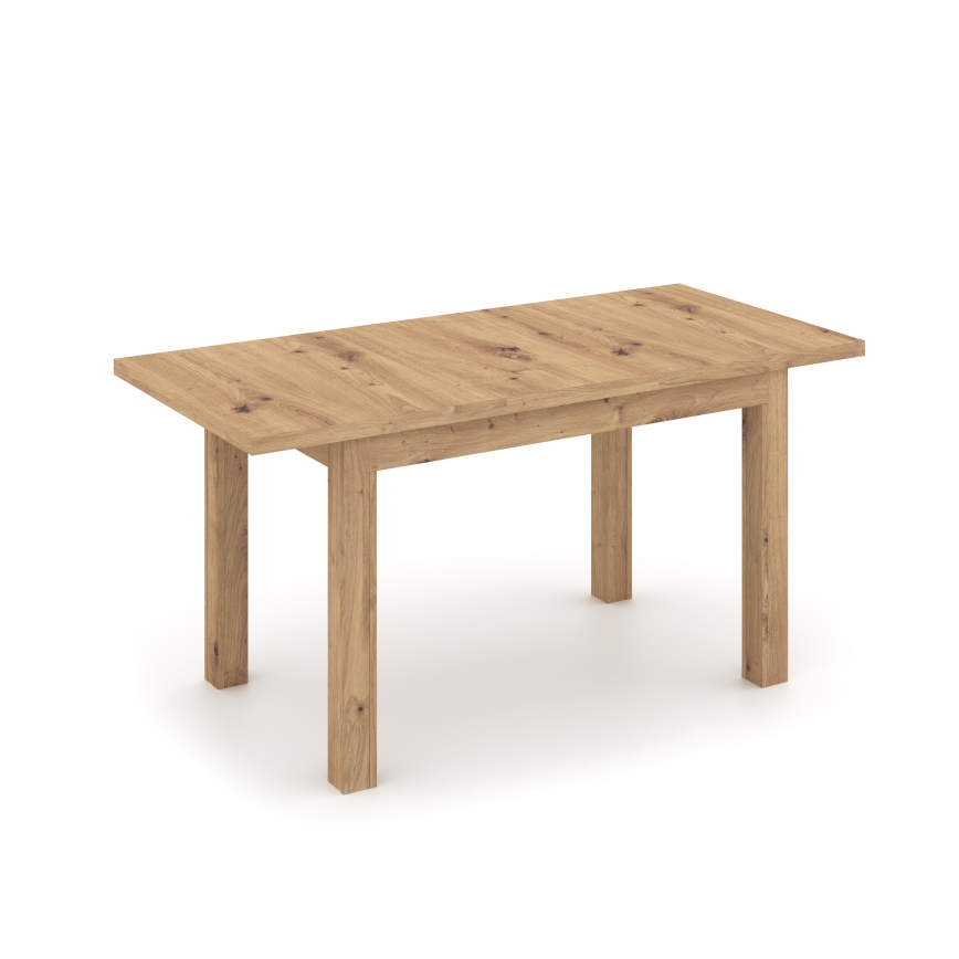 Table à manger extensible DOO 120/160x75 cm chêne artisan