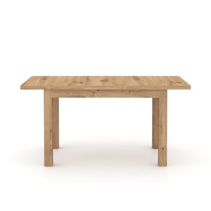 Table à manger extensible DOO 120/160x75 cm chêne artisan