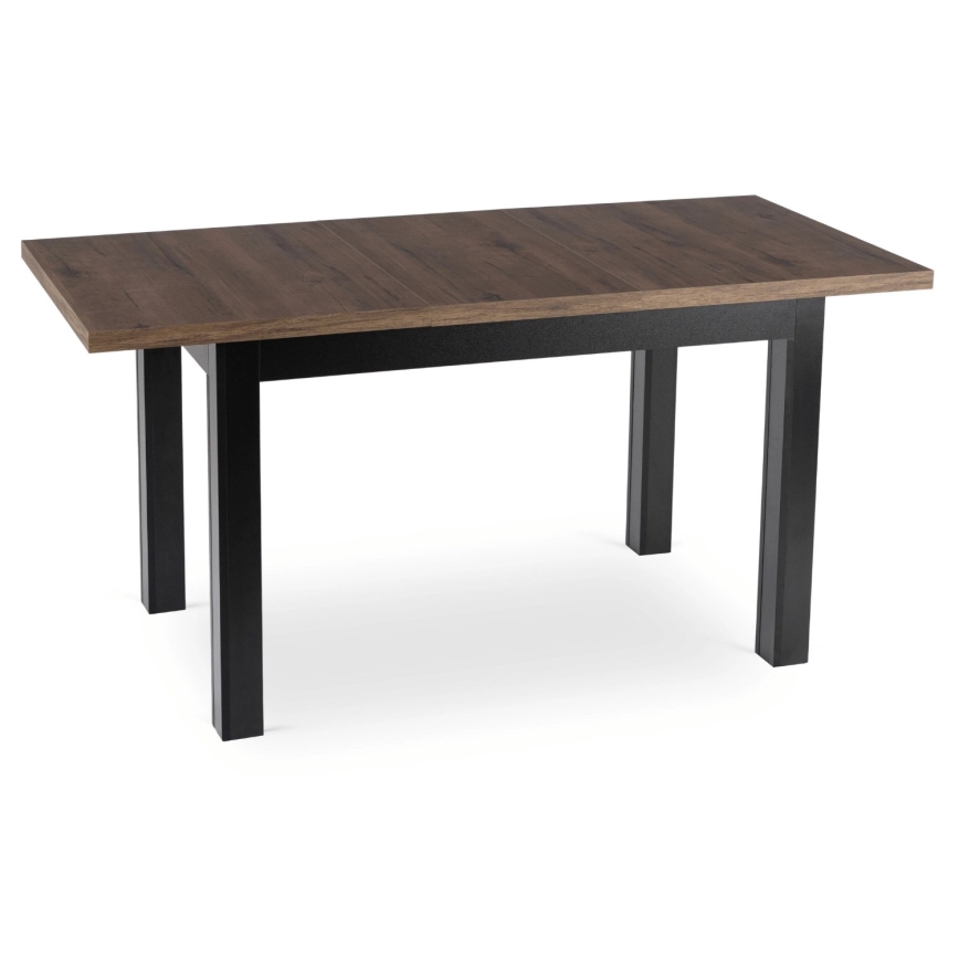 Table à manger extensible DOO 120/160x75 cm makadamia/noir