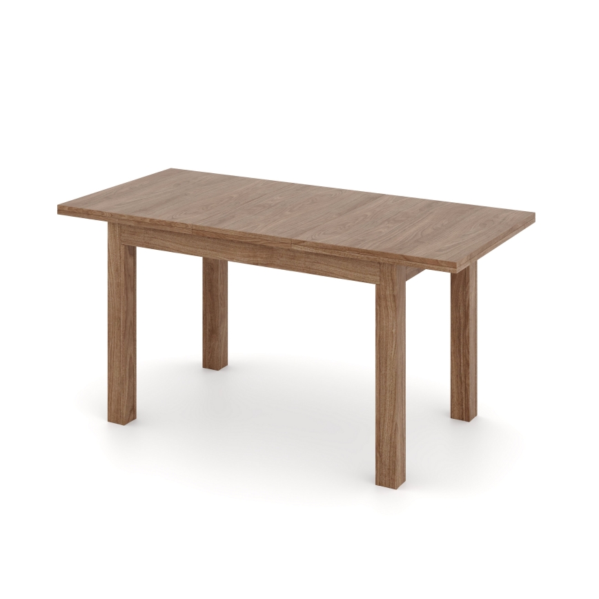Table à manger extensible DOO 120/160x75 cm noyer clair