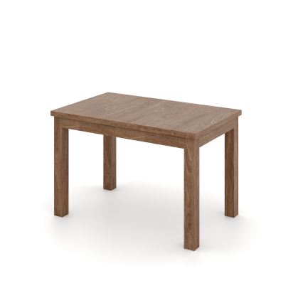 Table à manger extensible DOO 120/160x75 cm noyer clair