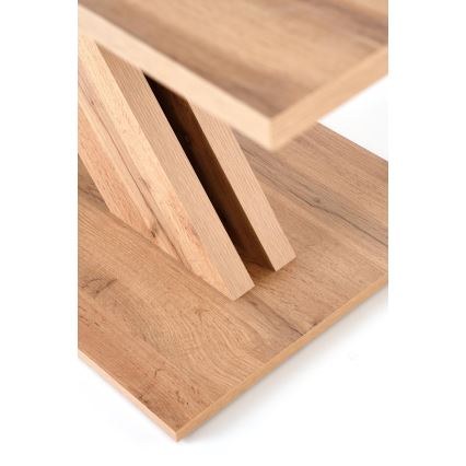 Table à manger extensible DROM 130/175x85 cm chêne Wotan/noir