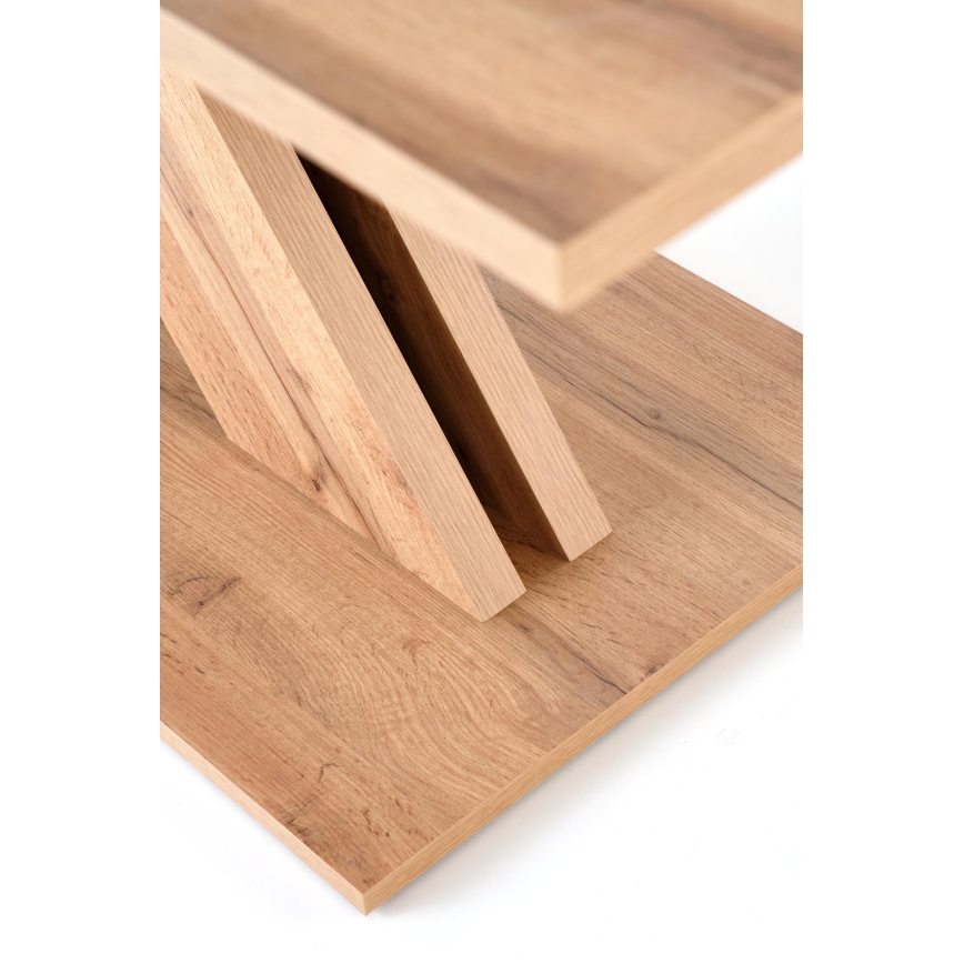 Table à manger extensible DROM 130/175x85 cm chêne Wotan/noir