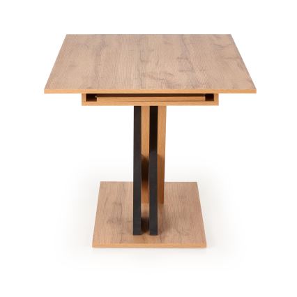 Table à manger extensible DROM 130/175x85 cm chêne Wotan/noir