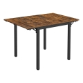 Table à manger extensible ELDUR marron/noir