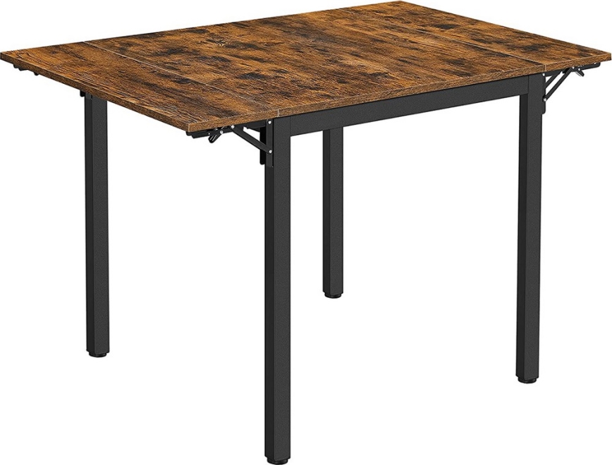 Table à manger extensible ELDUR marron/noir