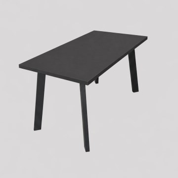 Table à manger extensible KERNO 150/190x80 cm, noir