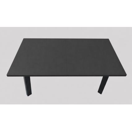 Table à manger extensible KERNO 150/190x80 cm, noir