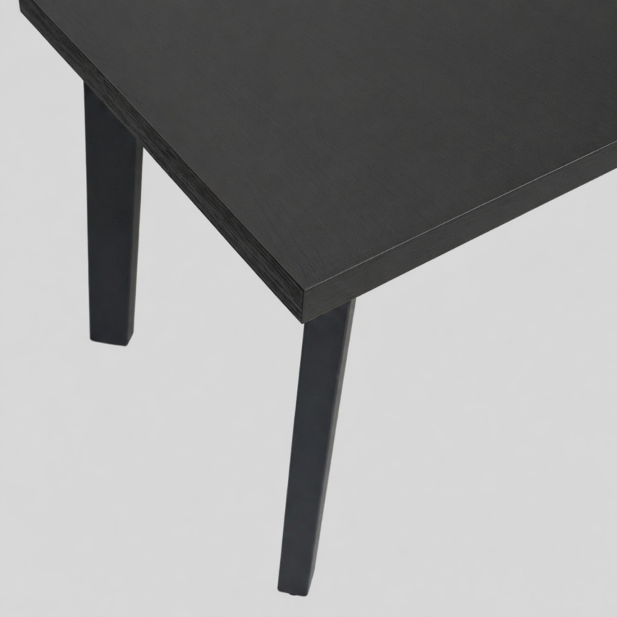 Table à manger extensible KERNO 150/190x80 cm, noir