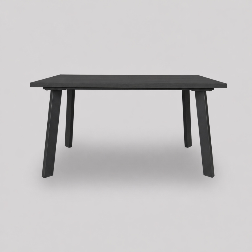 Table à manger extensible KERNO 150/190x80 cm, noir