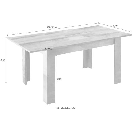 Table à manger extensible NERILA en érable