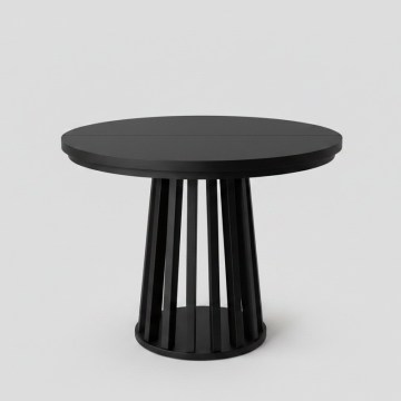 Table à manger extensible NEXUS 100/140 x 77 cm noire