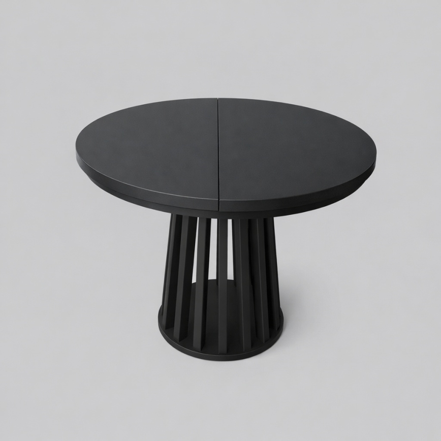Table à manger extensible NEXUS 100/140 x 77 cm noire