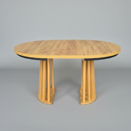 Table à manger extensible NEXUS 100/140x77 cm chêne craft/noir