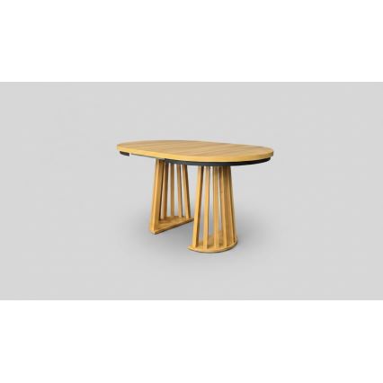 Table à manger extensible NEXUS 100/140x77 cm chêne craft/noir