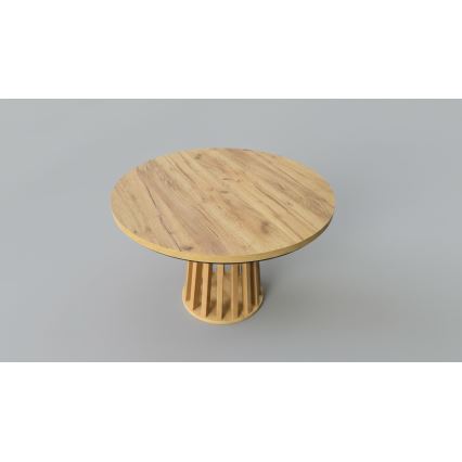 Table à manger extensible NEXUS 100/140x77 cm chêne craft/noir